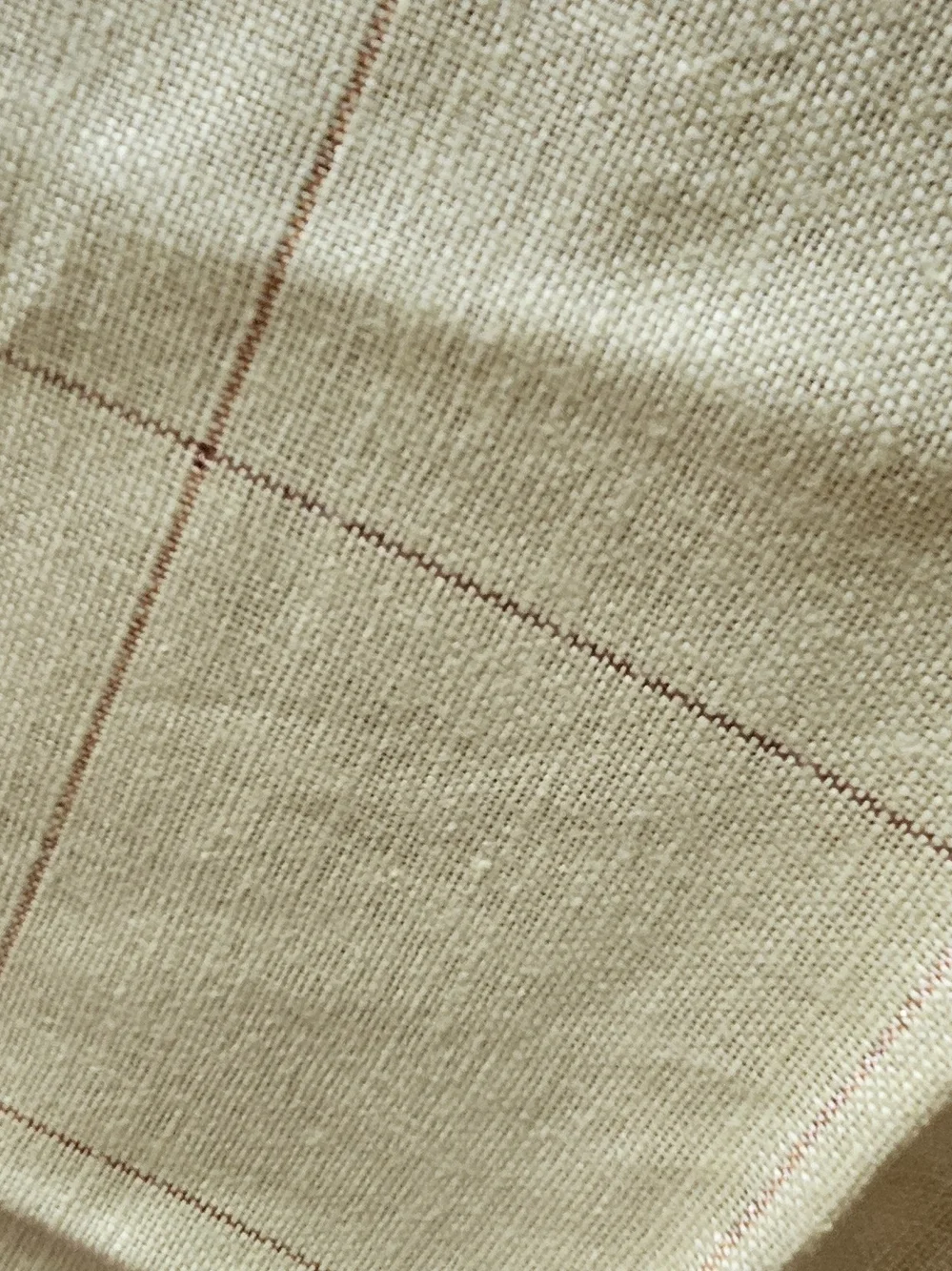 Vintage Linen Napkins Windowpane Design